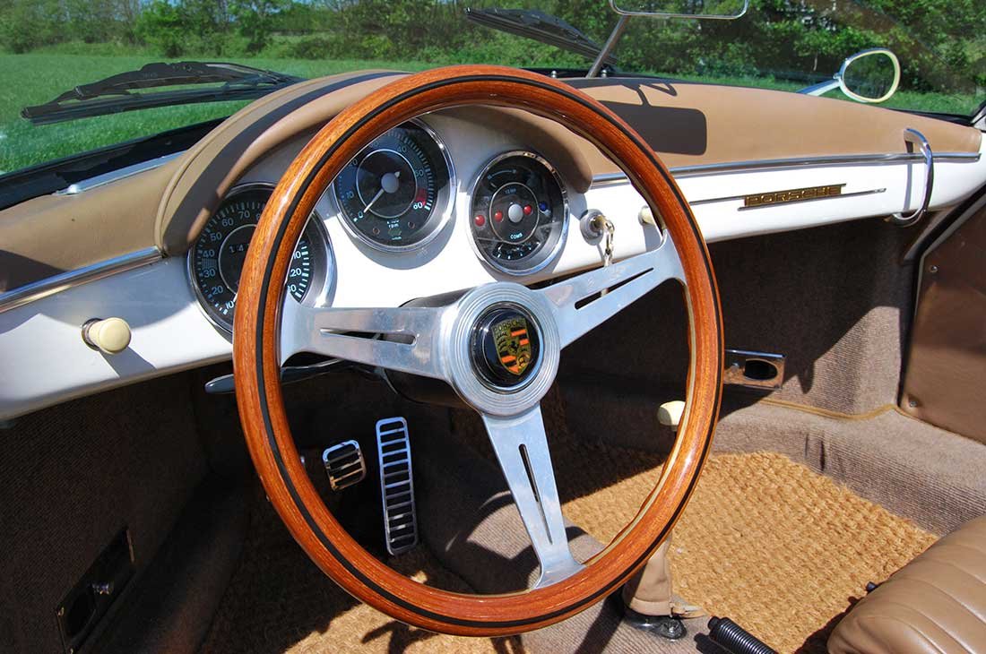 Porsche-356-Speedster-1957-stuur